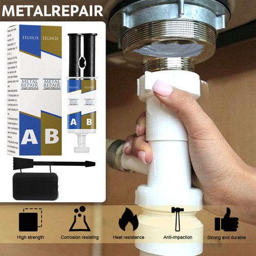 Metal Repair Glue (a&b) Industrial Heat Resistance Cold Weld