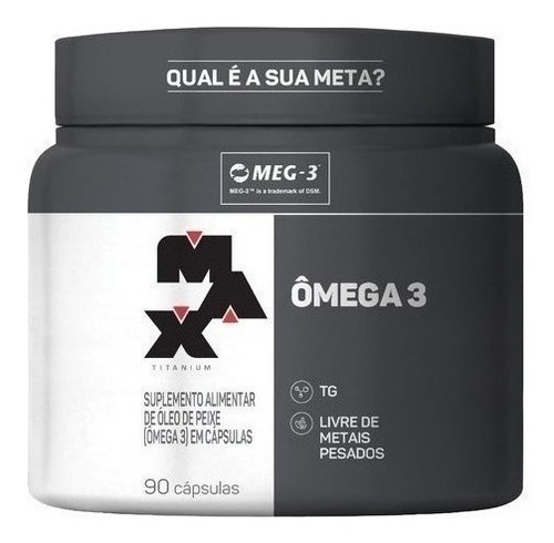 4x Oleo De Peixe Max Titanium + 90 Cáps - Envio 24 Horas