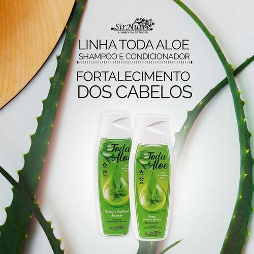 Kit Shampoo E Condicionador Sirnutre Babosa Nutrição Fortale