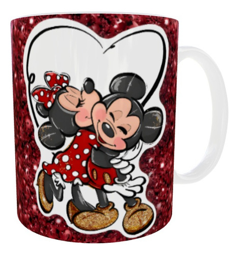 Taza Mickey Mod 01 San Valentin-día De Los Enamorados