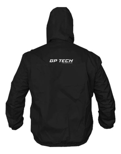 Jaqueta Corta Vento Masculino Gp Tech Preto Resistente Água