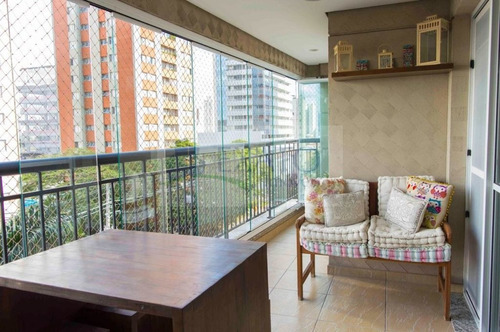 Imagem 3 de 15 de Apartamento Com Living Estendid0, Terraço, 2 Suítes E Home Office, 2 Vagas, Perto Shopping Morumbi - Em41373