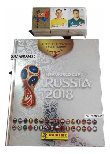 Album Completo Panini Rusia 2018 Pasta Dura Platinum Mundial