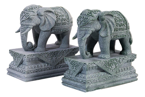 Mini Estatuas De Elefante, 2 Piezas, Esculturas De Animales