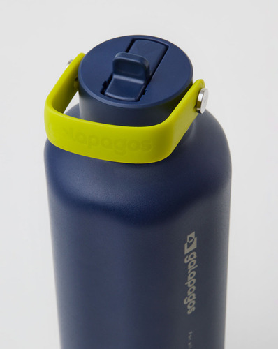Garrafa Térmica Squeeze Água River Azul Marinho Galapagos 950ml