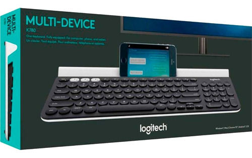 Teclado Logitech K780 Multi-device Wirelees Color del teclado Negro/Blanco Idioma Español España