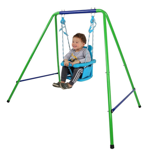 Funjump Toddler Swing Playset, Columpio De Metal Plegable In