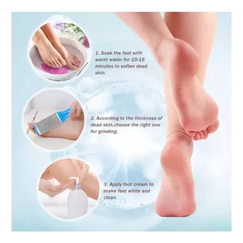 Set 6 Pedicure Removedor De Callos Removedor Cutícula Uñas
