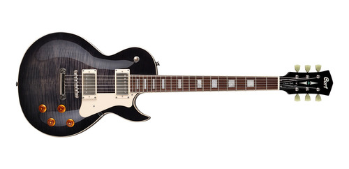 Imagen 2 de 2 de Guitarra eléctrica Cort CR Series CR250 de caoba black transparent con diapasón de jatoba