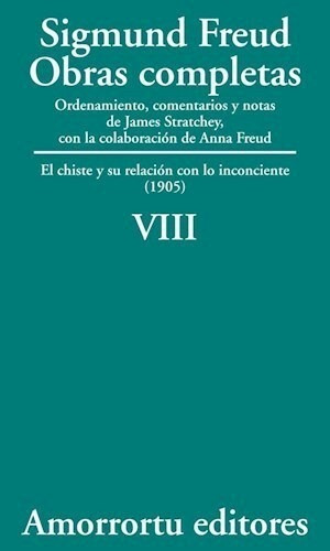 Obras Completas Tomo Viii - Freud Sigmund (libro) - Nuevo