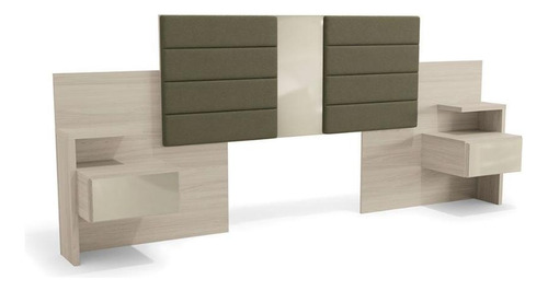 Painel Cama Box Madeirado Casal/queen G290 C/ 2 Gavetas Nogu