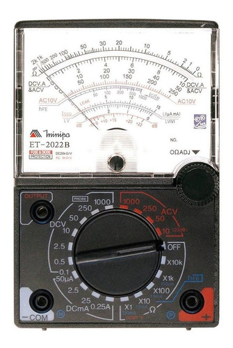 Multímetro Analógico Minipa Et-2022b Ac Dc Até 1.000v