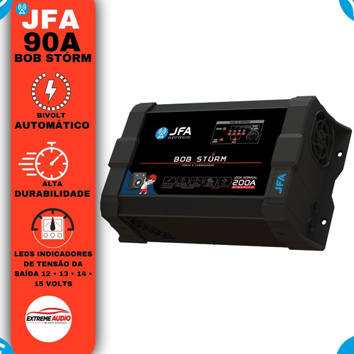 Fonte Jfa 90 Amperes Som Altomotivo Caixa Bob Promoçao Black