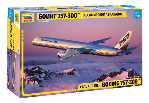 Civil Airliner Boeing 757-300 By Zvezda # 7041   1/144