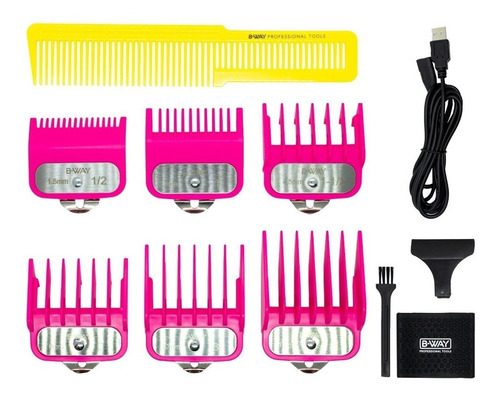 Imagen 11 de 11 de Cortadora de pelo B-Way Five turquesa 220V