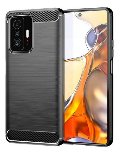 Case Silicona Fibra De Carbono Para Xiaomi Mi 11t Mi 11t Pro