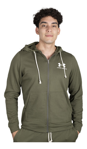 Campera Under Armour Sportstyle Terry Hombre Training Verde
