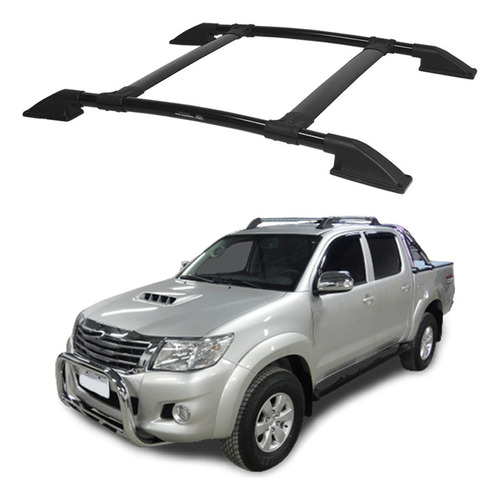 Rack Teto Bagageiro Hilux 2012 2013 2014 2015 Preto