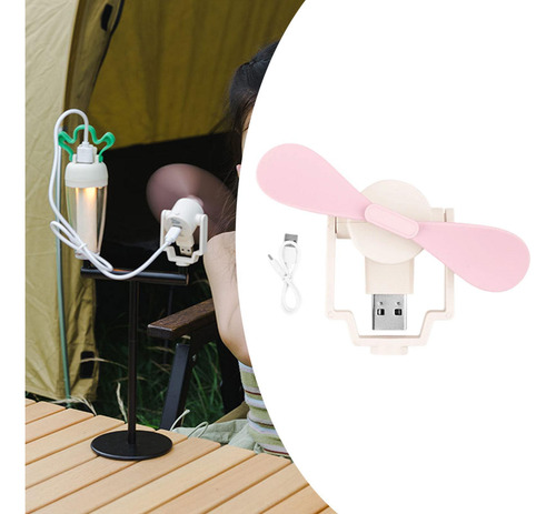 Mini Ventilador De Campamento Usb Usb Lindo Compacto
