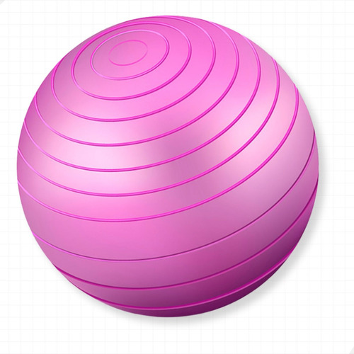 NA WEB Bola De Pilates Yoga 85 cm com bomba fisioterapia cor Rosa