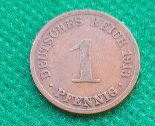 Moneda Alemana De 1 Pfennig, Año 1913, Excelente Estado. 