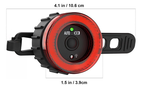 Lámpara Bicicleta Luces Luz Trasera Recargable Impermeable