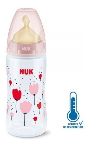 Mamadera Nuk 300ml Latex Control Temp - Bebés Y Niños