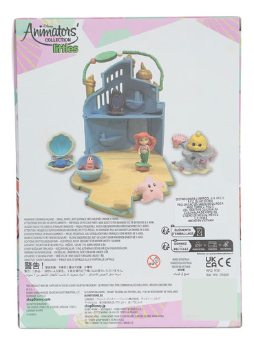 Disney Animators Set Juego De Castillo Ariel ( La Sirenita).