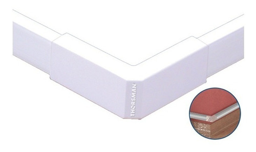 Codo Exterior Accesorio Canaleta Pvc 1020 10x20mm Thorsman Color Blanco