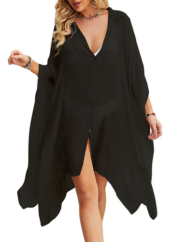 Traje De Baño Beach Cover Up Vestido De Mujer Bikini Kimono