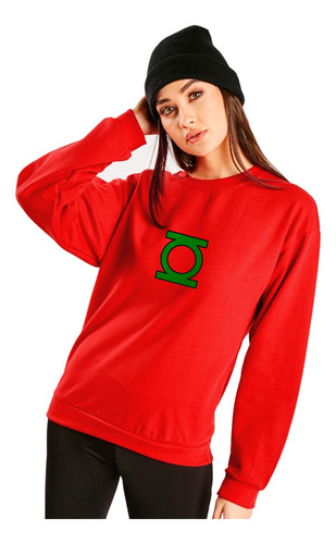 Buzo Crewneck Mujer Algodon Linterna Verde Comic Superheroes