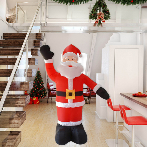 Papá Noel Inflable Con Luz Led Para Decoración De