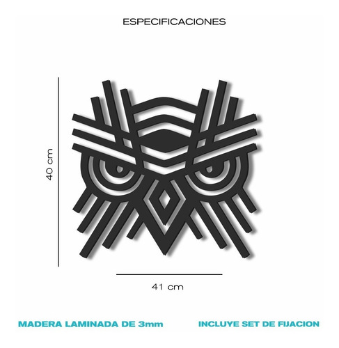 Imagen 6 de 6 de Cuadro Decorativo En Madera Calada Buo Mural Xl
