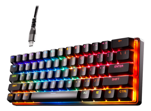 Steelseries Apex Pro Mini Teclado Mecanico Actuation Switch Negro Us (Reacondicionado)
