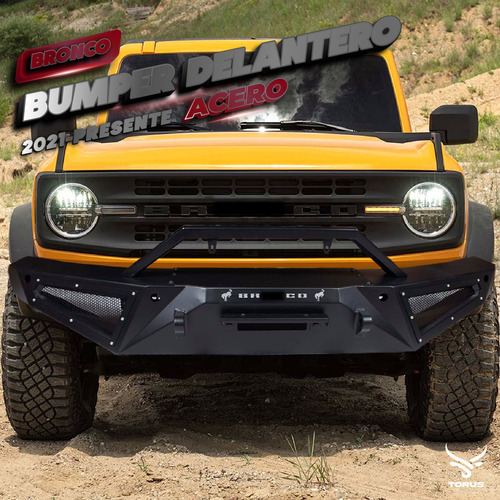 Defensa Bumper Delantera Bronco 2021 2022 2023 2024 Acero