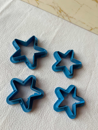 4 Cortadores  De Estrellas, Para Masa Flexible Y Repostería