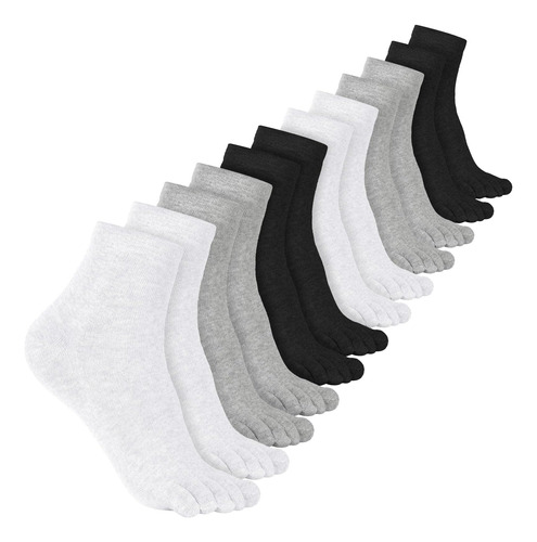 Bencailor 6 Pares De Calcetines De Cinco Dedos Para Mujer, D