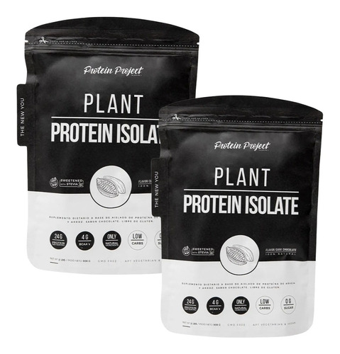 2 Vegan Plant Protein 2 Lbs Protein Project Vegana C/ Sabor