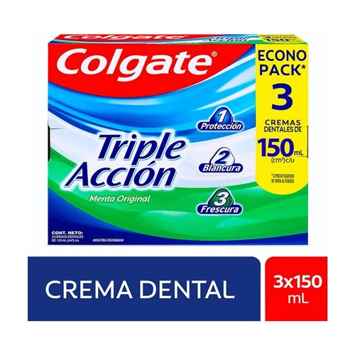 Crema Dental Colgate 150ml X3 - mL a $73
