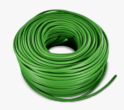 Imagen 1 de 1 de Cable Eléctrico Calibre 8 Thw Alucobre 100m Unipolar Verde
