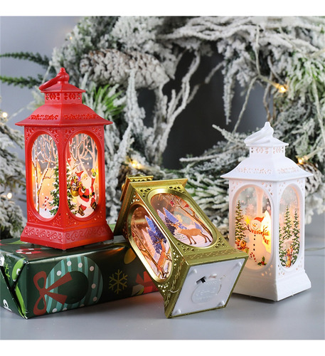 Faroles De Navidad Led Con Forma De Muñeco De Nieve De Alce
