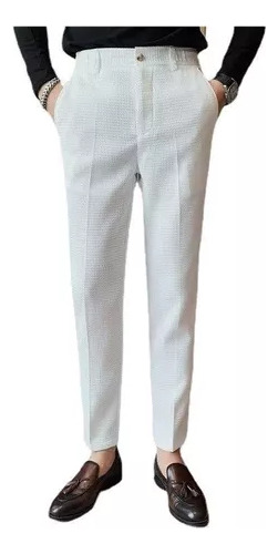 Pantalones De Vestir Casuales Vintage Formales Para Hombre