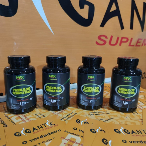 4 Unidades Tribulus Terrestris Com Maca 120caps.frete Grátis