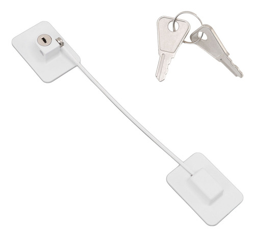 Refrigerator Freezer Lock, White, Childproof