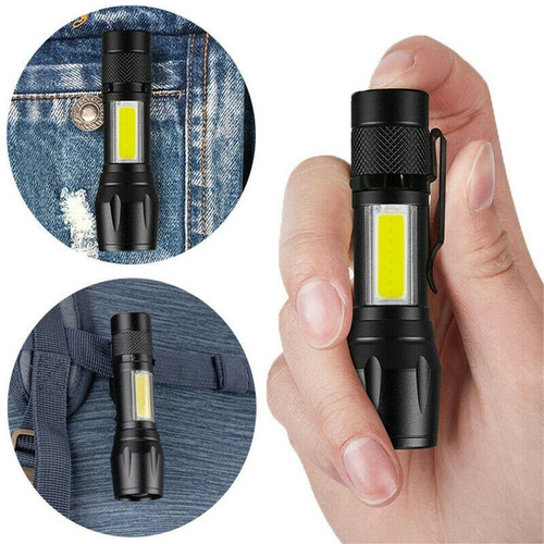 Mini Lanterna Tática Usb Recarregável Led Profissional