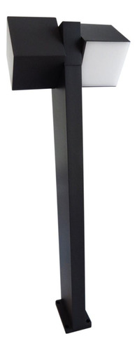 Poste Lutec Cuba 2 Luces 23w 75cm Negro