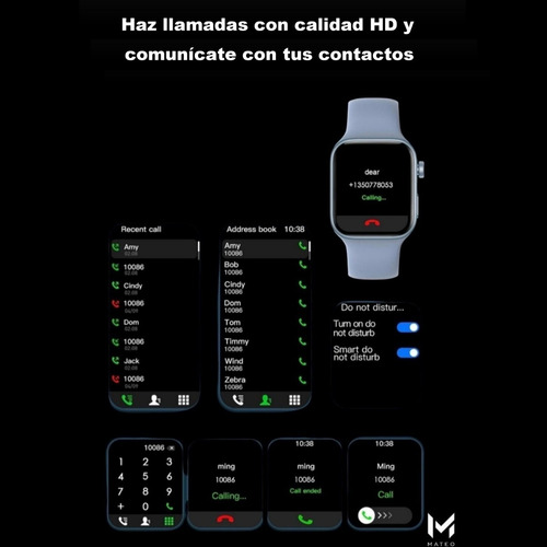 Imagen 9 de 10 de Reloj Inteligente Smart Watch Series 8 Big 1.92 Ew01 Unisex