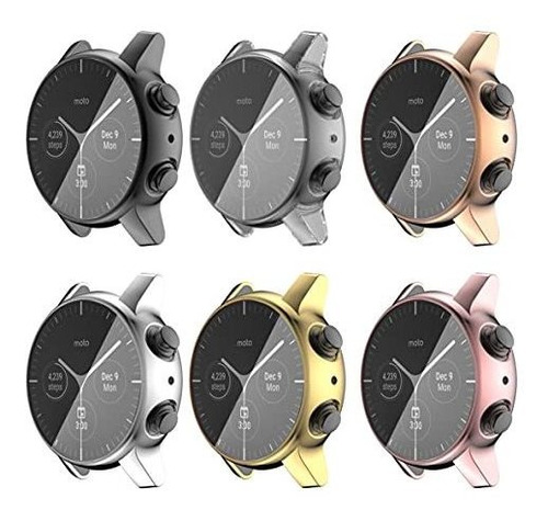 Funda Compatible Con Moto 360 3ra Gen, Metal Y Tpu