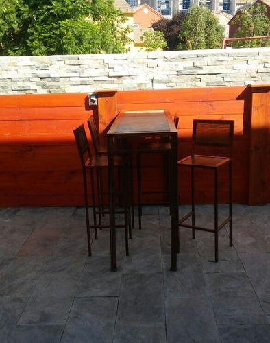 Conjunto De Bar Terraza Fierro