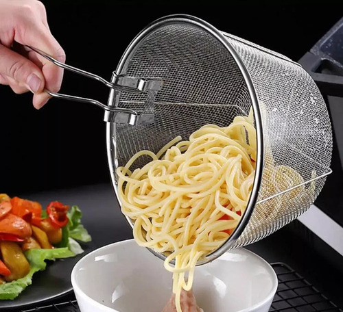 . Colador Escurridor Canasta Multiusos Alimentos Freidora